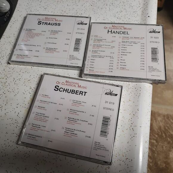 New  Masters Of Classical Music Strauss Handel Wagner Beethoven Schubert CD - Picture 3 of 3